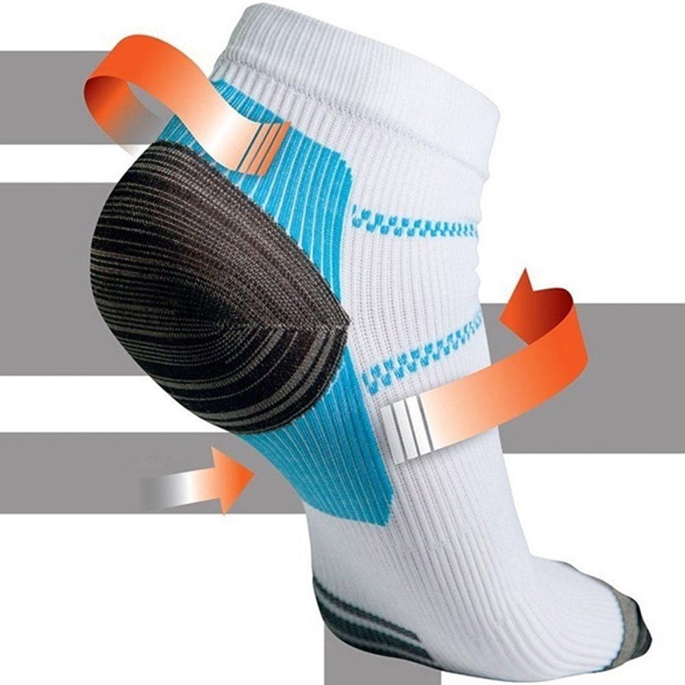 Calcetines de fascitis plantar con soporte de arco para hombres y mujeres.  Los mejores calcetines de compresión 24/7 para aliviar el dolor de pies y