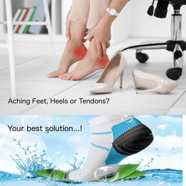 heel ankle achilles compression socks for pain relief