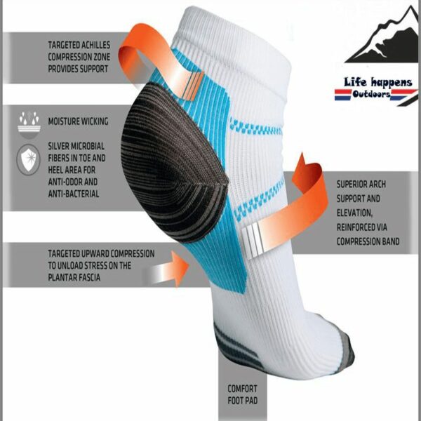 plantar fasciitis socks, compression socks, heel & achilles support