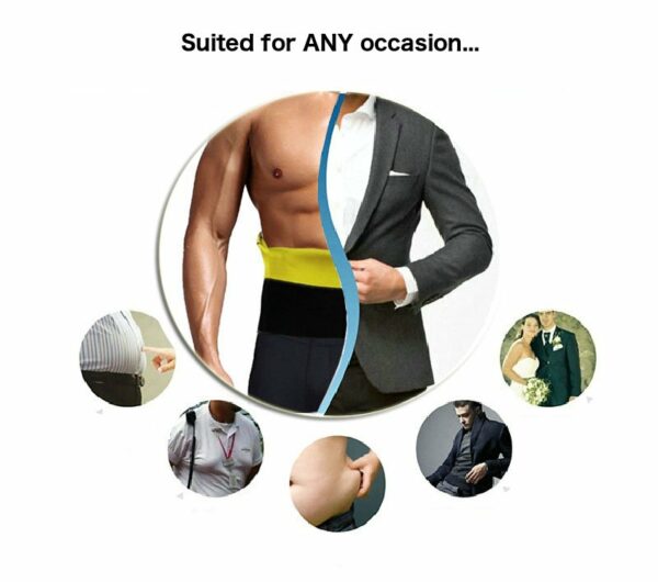 sauna shaper belt for men any occasion burns fat lose weight slimming