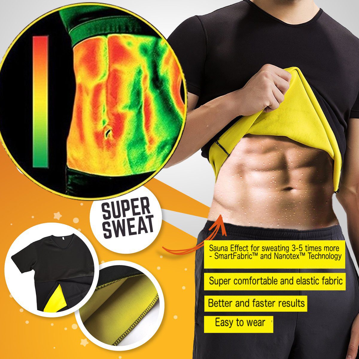 sauna shaper for men shirt sweat more