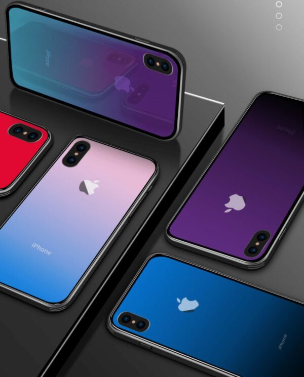 Funda invisiglass para iPhone colores degradados