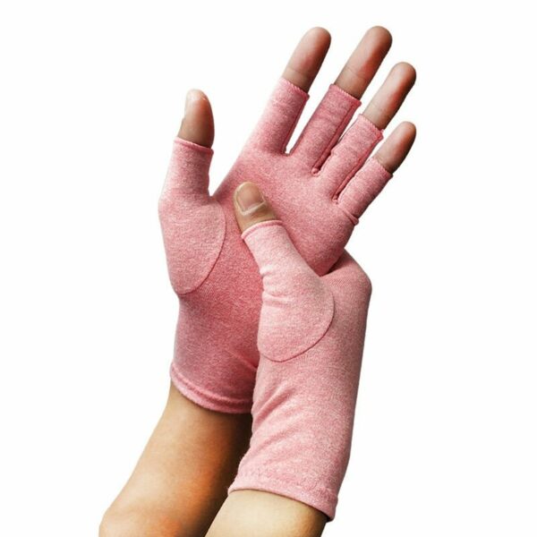 pink arthritis gloves for pain relief