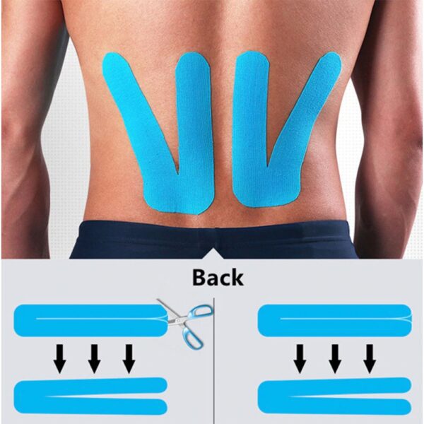 kinesiology tape muscles joint tendon support pain relief faster regeneration and healing