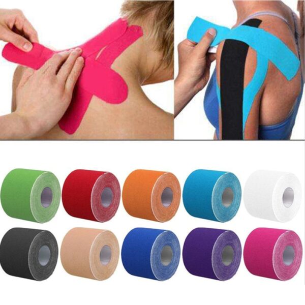 kinesiology tape muscles joint tendon support pain relief faster regeneration and healing