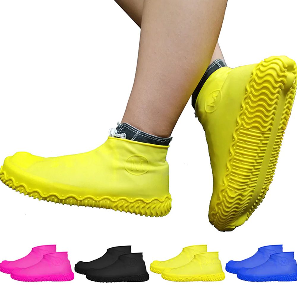 Shoe Cover Waterproof Anti Slip Sneaker Silicone Slip-On Rubber Sock Rain BAYI 