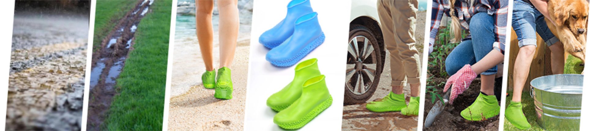 trendbaron waterproof shoe rain covers multiple colors anti slip durable silicone for sneakers leather shoes foldable
