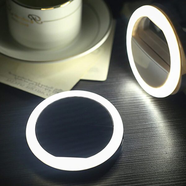 perfekt selfie camera light ring lighting clip for phone tablet computer