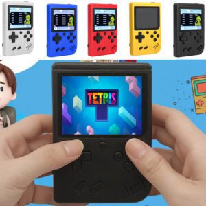 portable retro gaming handheld console with 400 games white red black blue yellow