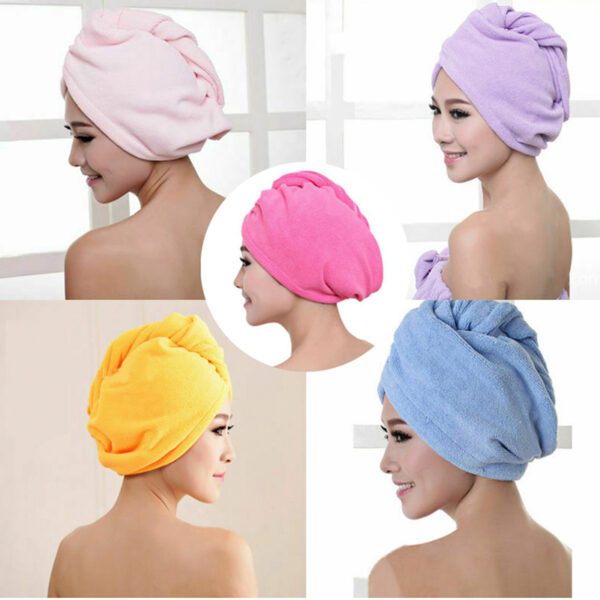 trendbaron quick dry hair towel microfiber hair drying towel moisture absorbing easy wrap