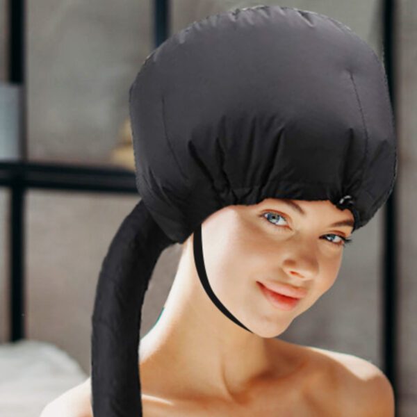 quick bonnet hair dryer black beautiful girl