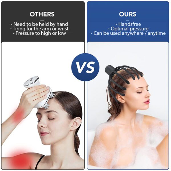 electric octopus scalp massager comparison with other head massagers