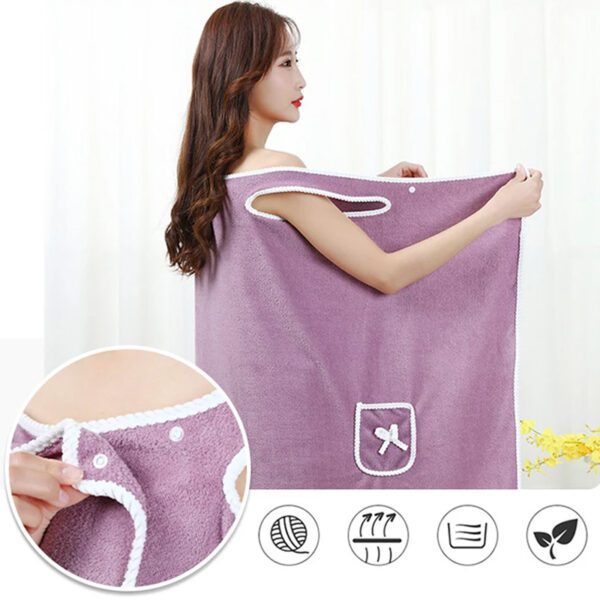 the towel dress wearable bath towel for women sauna spa yoga bath shower